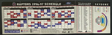 Load image into Gallery viewer, 50th NBA Anniversary Toronto Raptors Full Ticket and Schedule 1996-97 Basketball