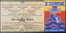 Load image into Gallery viewer, 1932 Vintage Los Angeles Times Summer Olympics Unmarked Pocket Schedule