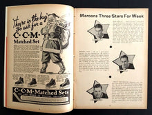 Load image into Gallery viewer, 1937 Forum Montreal VTG HKY Program Detroit Red Wings vs Montreal Maroons NHL