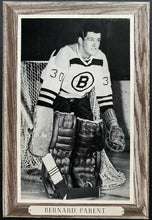 Load image into Gallery viewer, 1964-1967 NHL Hockey Bee Hive Premium Boston Bruins Bernie Parent Photo