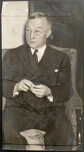 Load image into Gallery viewer, 1930s Vintage Hockey NHL President Frank Calder Photograph Boston Garden LOA