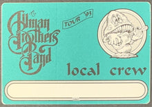 Load image into Gallery viewer, 1993 Allman Brothers Band Concert Tour Road Crew Backstage Pass Vintage