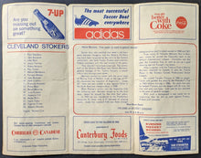 Load image into Gallery viewer, 1968 North American Soccer League Cleveland Stokers V. Toronto Falcons Program