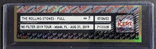 Load image into Gallery viewer, 2019 Rolling Stones Full Ticket Charlie Watts Last Concert No Filter Tour Graded