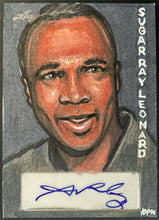 Load image into Gallery viewer, Sugar Ray Leonard Autographed 2014 Pop Century Leaf Masterworks Trading Card 1/1