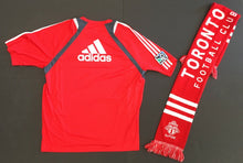 Load image into Gallery viewer, Toronto FC Adidas Soccer Jersey Size XL + Official MLS Football Club Scarf