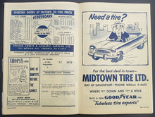 Load image into Gallery viewer, 1957 OHA Junior A Doubleheader Program Guelph Biltmores vs St Micheal's Majors