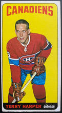 Load image into Gallery viewer, 1964-65 Vintage Montreal Canadiens Terry Harper Topps Tallboy NHL Hockey Card