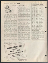 Load image into Gallery viewer, 1957 Toronto Maple Leaf Baseball Club Newsletter International League Spring
