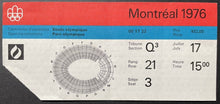 Load image into Gallery viewer, 1976 Montreal Summer Olympics Opening Ceremonies Ticket Stub Queen Elizabeth
