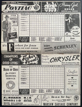 Load image into Gallery viewer, 1951 New York Yankees #6 Rookie Mickey Mantle Lineup Cleveland Stadium Program