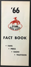 Load image into Gallery viewer, 1966 Ottawa Rough Riders CFL Media Press Radio TV Football Guide Canada Sports