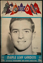 Load image into Gallery viewer, 1957 OHA Major Jr A Hockey Program Maple Leaf Gardens Blackhawks vs Marlboros