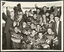 Load image into Gallery viewer, 1948 Press Photo Barrie Flyers vs Montreal Nationals Hockey Championship Win