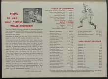 Load image into Gallery viewer, 1963 NFL Season Televiewer and Insert Ford Motor Company VTG
