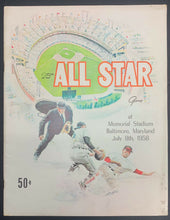 Load image into Gallery viewer, 1958 MLB All Star Baseball Program Memorial Stadium Baltimore Orioles Maryland