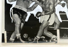 Load image into Gallery viewer, Vintage Boxing Photo Collage Champions Rocky Marciano Joe Louis Ezzard Charles