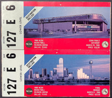 Load image into Gallery viewer, 1986 NCAA Basketball March Madness Semi-Finals + Finals Ticket Stubs Louisville