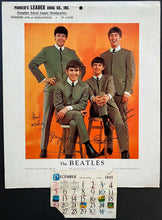 Load image into Gallery viewer, 1964 Nems Enterprises The Beatles Image Litho Lobby Card Promo 1965 Calendar