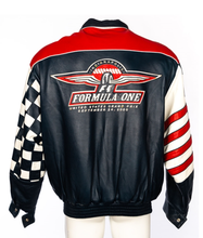 Load image into Gallery viewer, Indy Formula One 2000 US Grand Prix Limited-Edition Leather Jacket + Cap VTG
