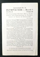 Load image into Gallery viewer, 1936 Winter Olympics Hockey Photo Card Hermann Goring Germany Vintage Sports
