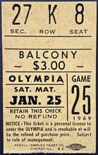 Load image into Gallery viewer, 1968 Gordie Howe Milestone Ticket Stub + Program 1800 Playoff & Reg Season Pts