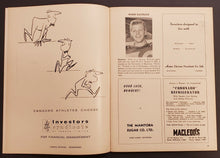 Load image into Gallery viewer, 1959 Football Program Edmonton Eskimos vs Winnipeg Blue Bombers CFL Football