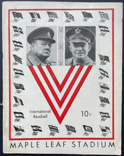 Load image into Gallery viewer, Canadian Pro Football Program Winston Churchill + Dwight Eisenhower on Cover
