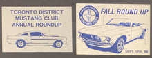 Load image into Gallery viewer, 9 Different Ford Mustang Metal Car Rally Participants Plaque Badges Toronto