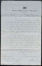 Load image into Gallery viewer, 1853 Egerton Ryerson Hand Written Signed Letter Upper Canada Autographed Vintage