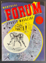 Load image into Gallery viewer, 1942 Montreal Forum NHL Hockey Program Canadiens vs Detroit Red Wings Vintage