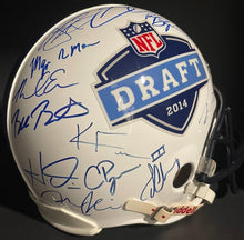 Load image into Gallery viewer, 2014 NFL Draft Multi Autographed Signed Helmet Evans Mack Manziel PSA Football