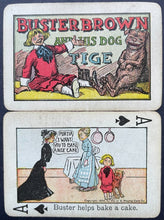 Load image into Gallery viewer, 1906 Buster Brown and his Tige Playing Cards Full Deck 52 Cards Comics Vintage