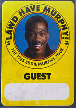 Load image into Gallery viewer, 1985 Eddie Murphy Tour Guest Backstage Pass Lawd Have Murphy! NM+ 7.5 iCert.