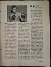 Load image into Gallery viewer, 1941 Heavyweight Championship Fight Boxing Program Polo Grounds Joe Louis v Nova