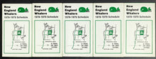 Load image into Gallery viewer, 1978-1979 New England Whalers Final WHA Season x5 Pocket Schedules