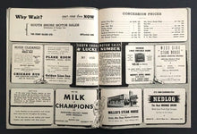 Load image into Gallery viewer, 1947 Chicago Stadium Hockey Program Detroit Red Wings vs Chicago Blackhawks NHL