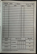 Load image into Gallery viewer, 1963 Signed Toronto Maple Leafs Red Wings Program Gordie Howe Autographed