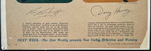 Load image into Gallery viewer, Boom Boom Geoffrion Signed 1957 Toronto Star Mounted Photo Vintage NHL Hockey