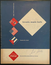 Load image into Gallery viewer, 1954 Signed Toronto Maple Leafs Baseball Autographed Program Clemente in Lineup