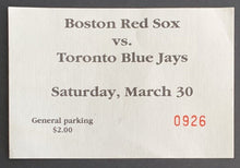 Load image into Gallery viewer, 1991 Boston Red Sox Spring Training MLB Baseball Program + Ticket + Schedule