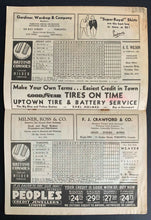 Load image into Gallery viewer, 1937 Toronto Maple Leaf Baseball Program vs Jersey City Tom Oliver Cover