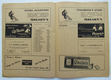 Load image into Gallery viewer, 1947 Montreal Forum NHL Hockey Program Montreal Canadiens vs New York Rangers