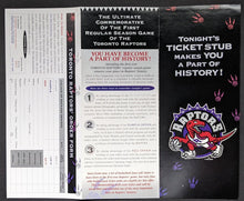 Load image into Gallery viewer, Toronto Raptors Inaugural Season First Game Full Ticket + Original Nike Lanyard
