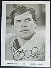 Load image into Gallery viewer, NFL Houston Oilers Ray Childress Autographed Signed Football Photo 6x8
