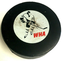 Load image into Gallery viewer, 1975-77 WHA Calgary Cowboys Game Puck Vintage Hockey OFFICIAL Biltrite CANADA