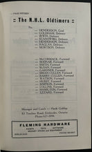 Load image into Gallery viewer, 1965 NHL Oldtimers vs Shelurne Huskies Hockey Program Vintage Sports