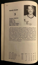 Load image into Gallery viewer, 1976-77 WHA Hockey Houston Aeros Vintage Media Guide Gordie Howe on Cover Vtg