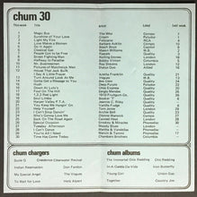 Load image into Gallery viewer, 1968 CHUM Radio Survey Music Chart Toronto 1936 Automobile Contest Advertisement