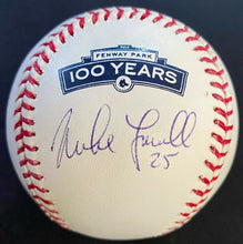 Load image into Gallery viewer, Mike Lowell Autographed Signed Fenway Park 100 Years Baseball 2012 MLB Hologram